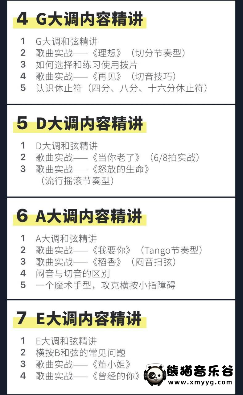 【哎呀音乐破解课程】徐又-危险吉他初级篇-吉他零基础入门百度网盘-熊猫音乐谷