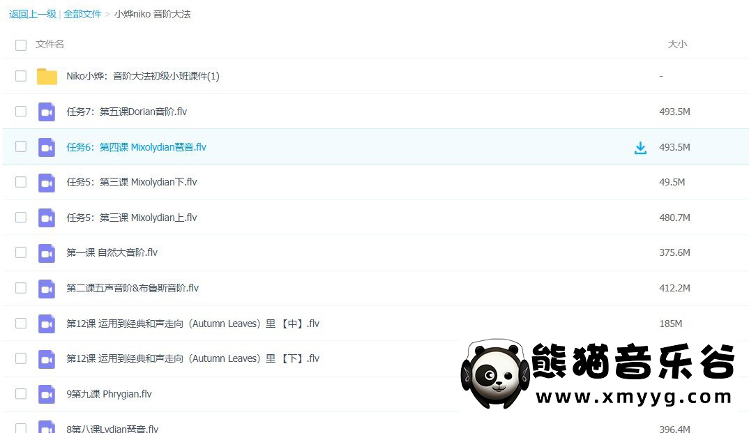 【哎呀音乐破解课程】小烨niko-音阶大法初级小班百度网盘-熊猫音乐谷 - 熊猫音乐谷-熊猫音乐谷