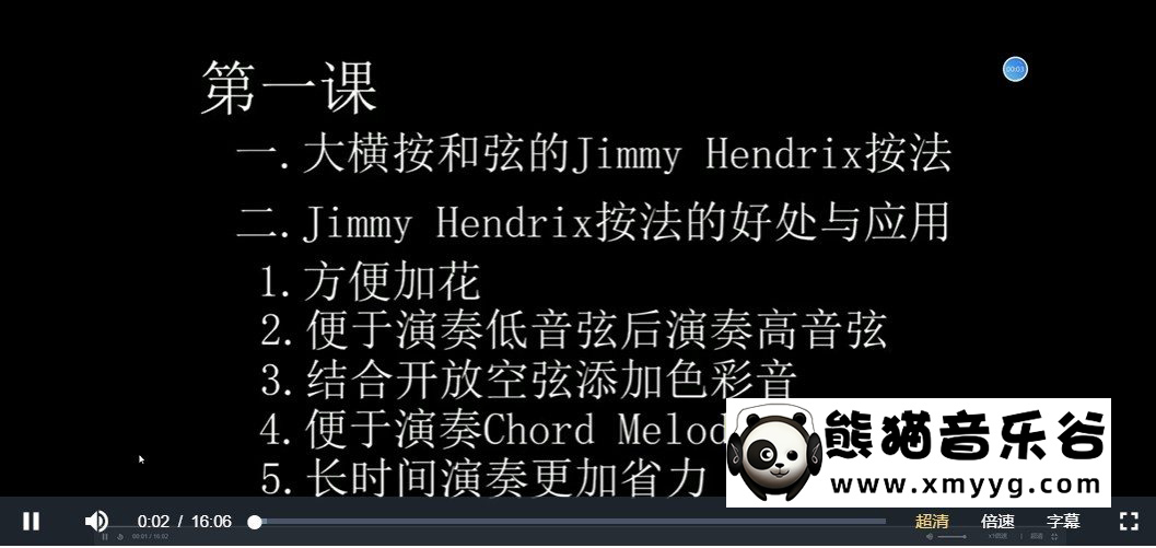 【哎呀音乐破解课程】李睿伦《节奏吉他》视频+课件百度网盘-熊猫音乐谷