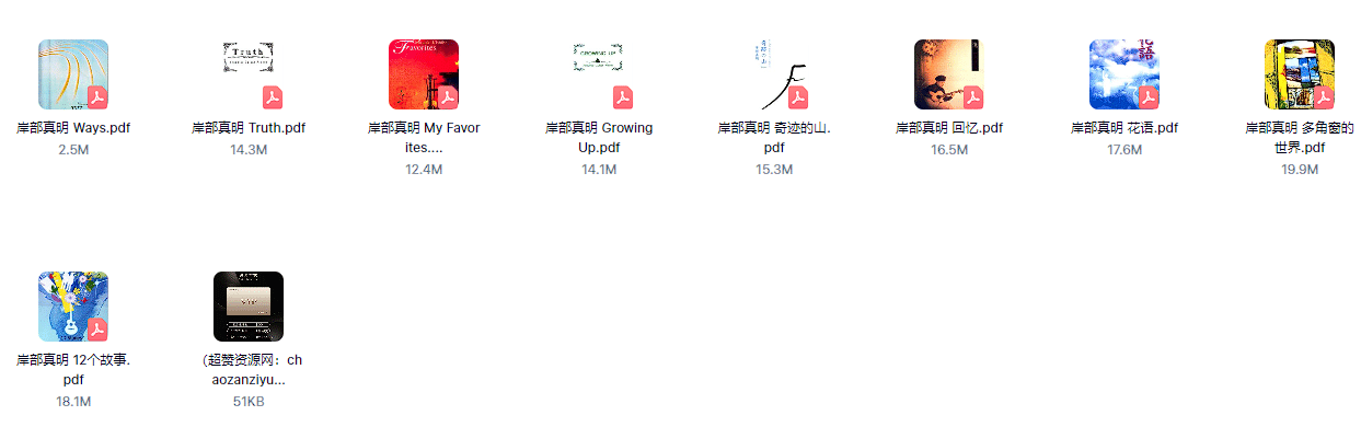 【专辑曲谱】岸部真明&押尾光太郎原版PDF曲谱